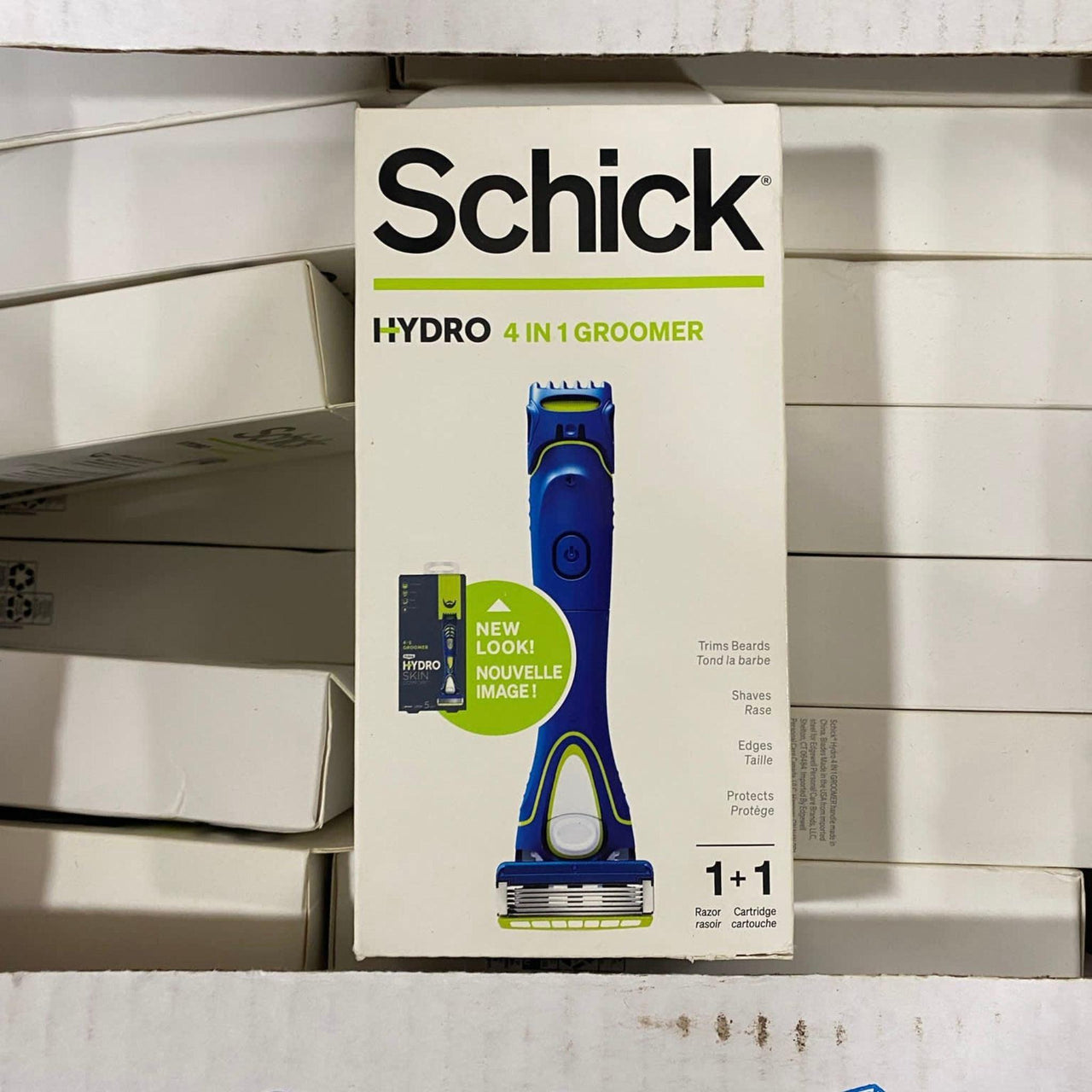 Schick Hydro 4 in 1 Groomer 1 Razor +1 Cartridge (50 Pcs Lot) - Discount Wholesalers Inc