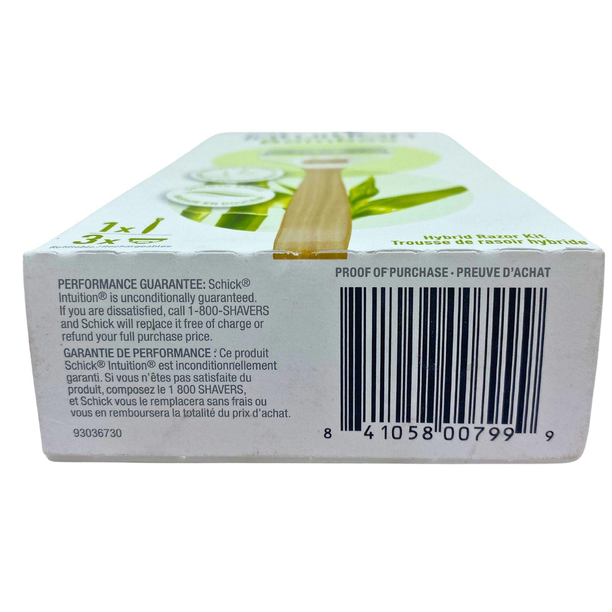 Schick Intuition Bamboo Hydrid Razor Kit - 3 Flexible Blades & 1 Razor (40 Pcs Lot) - Discount Wholesalers Inc