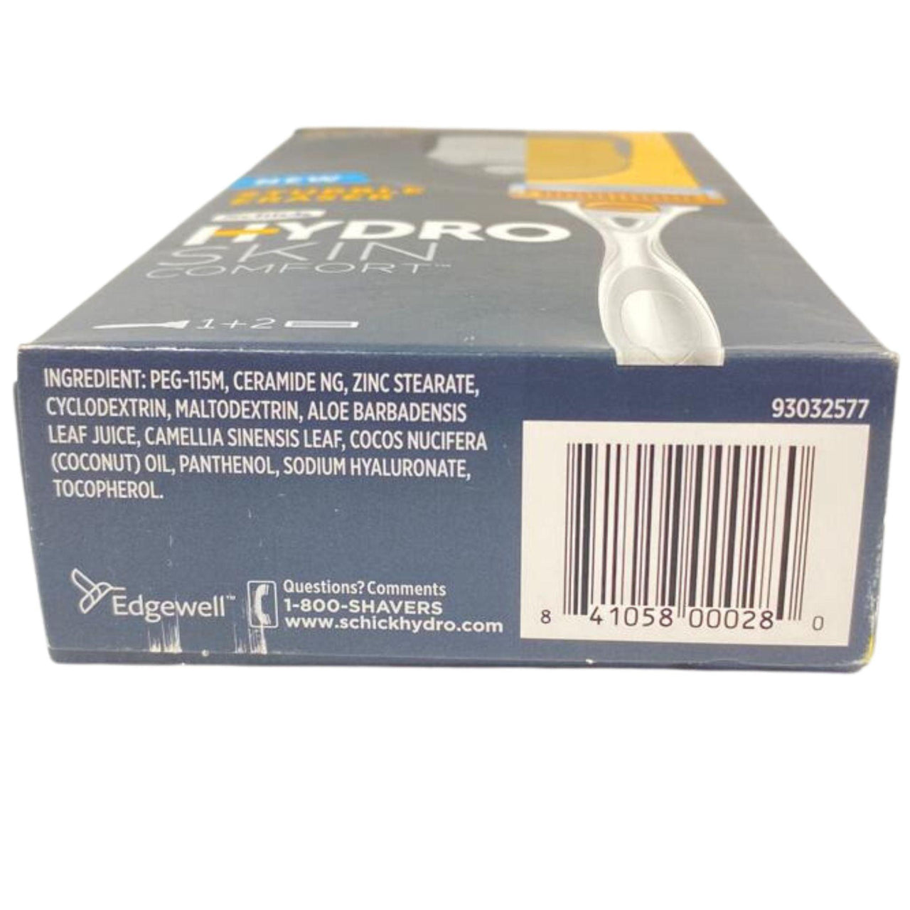 Schick Stubble Eraser Hydro Skin Confort 1 Razor, 2 Cartridges (50 Pcs Box) - Discount Wholesalers Inc