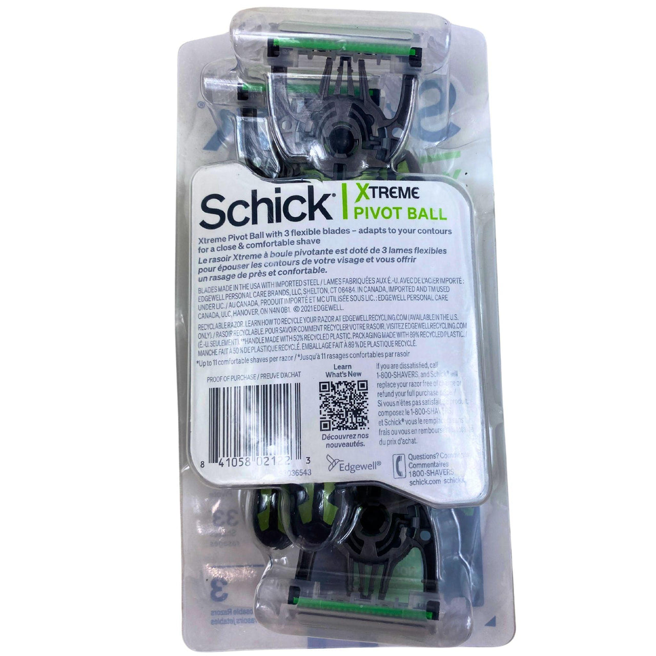 Schick Xtreme Pivot Ball 3 Disposable Razors (50 Pcs Lot) - Discount Wholesalers Inc