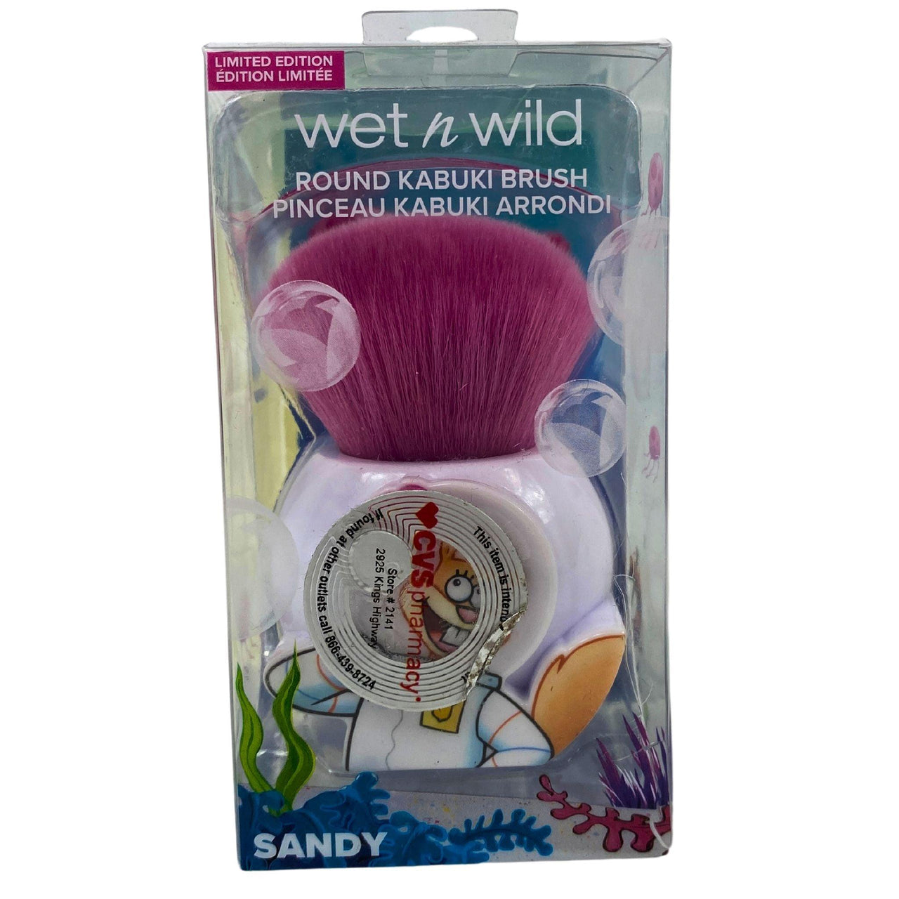 Spongebob Squarepants x Wet n Wild "Sandy" Round Kabuki Brush (25 Pcs Lot) - Discount Wholesalers Inc