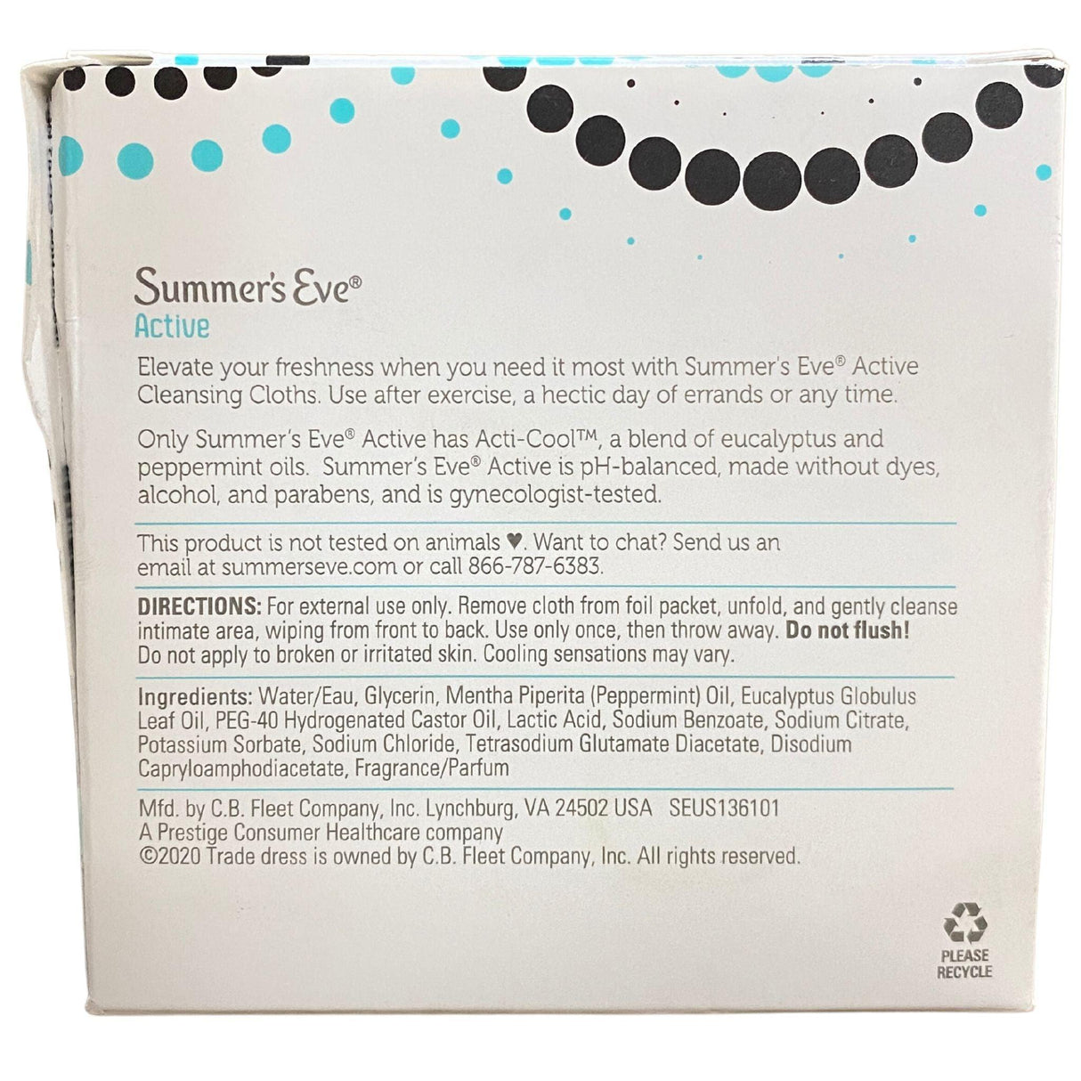 Summer's Eve Active Cleansing Cloths (50 Pcs Lot) - Discount Wholesalers Inc