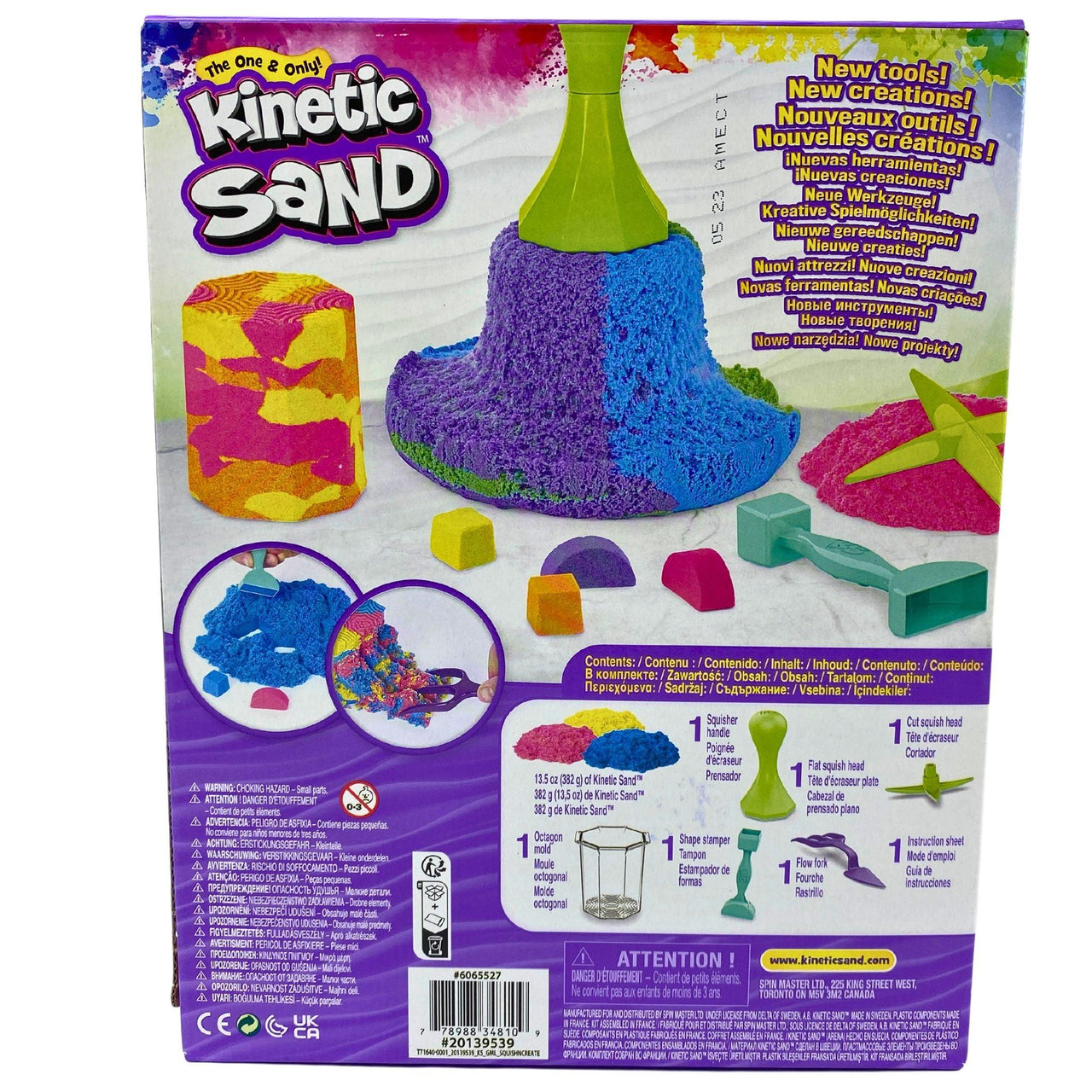 The One & Only Kinetic Sand Squish Squish to Flow! Squish N' Create Ages 3+1 set (40 Pcs Lot) - Discount Wholesalers Inc