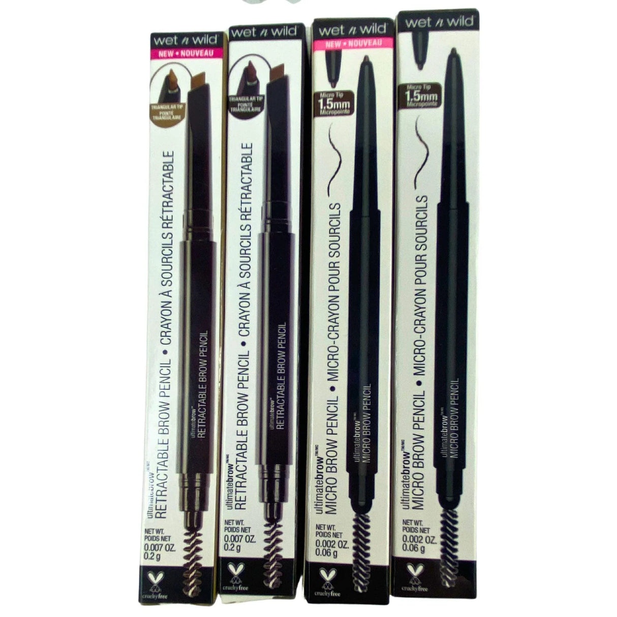 Wet N Wild Ultimate Micro Brow Pencil & Retractable Brow Pencil Assorted Colors (85 Pcs Lot) - Discount Wholesalers Inc