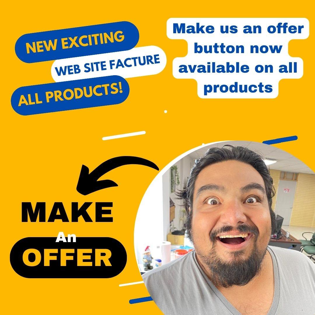 How does the MAKE US AN OFFER button work?