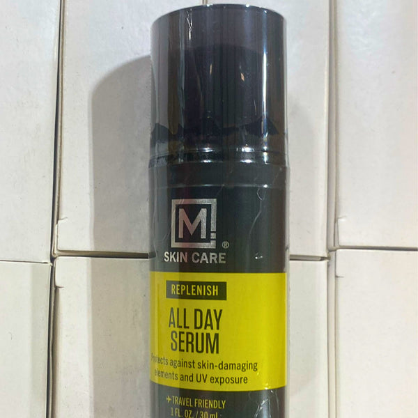 M SKIN CARE Replenish All Day Serum Protects Skin