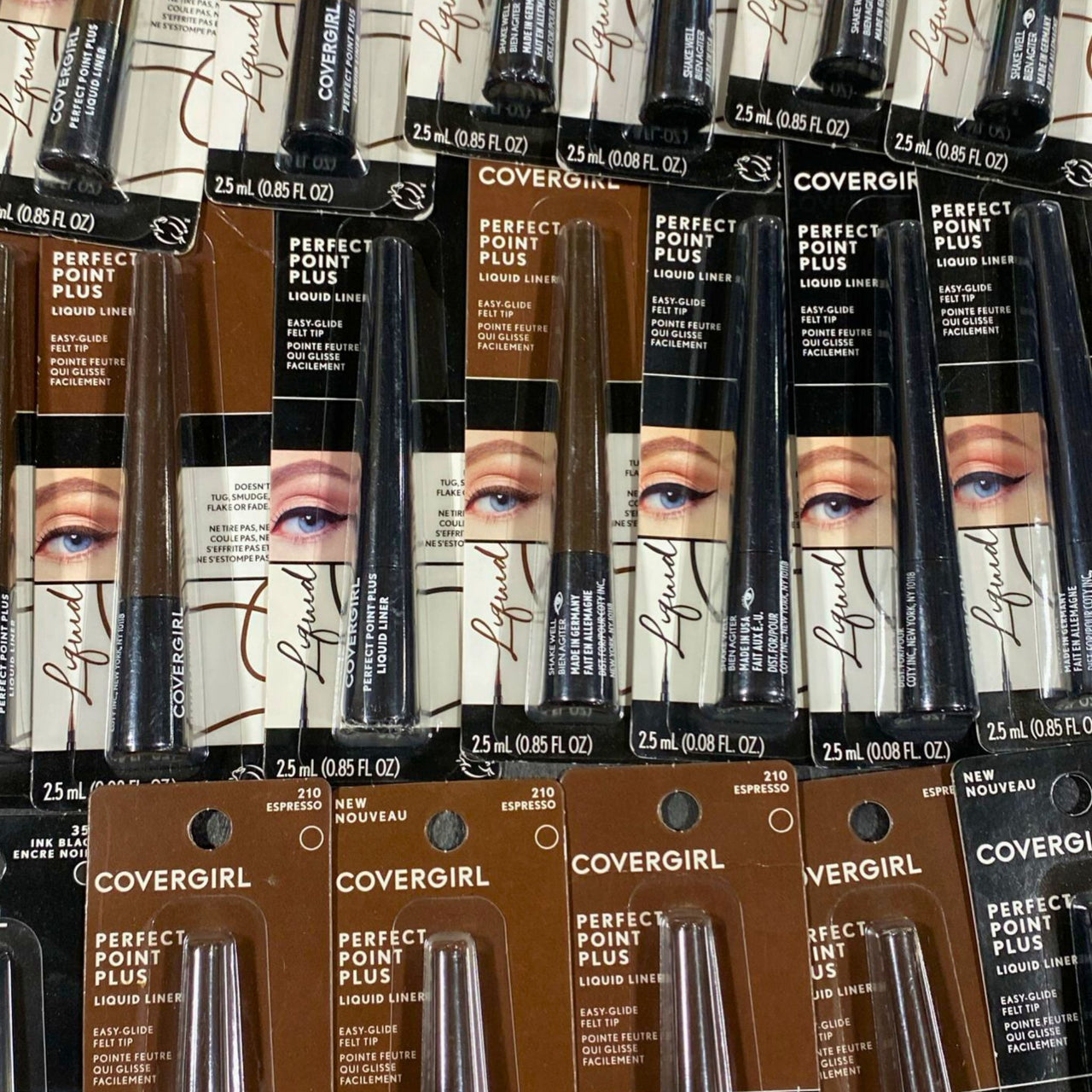Covergirl Perfect Point Plus Liquid Eyeliner Mix Easy Glide Felt Tip Assorted Mix 