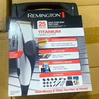 Thumbnail for Remington Titanium Haircut Kit Titanium Coated Blades , Easy to Use , Powerful Motor Includes 25pcs (30 Pcs Lot)