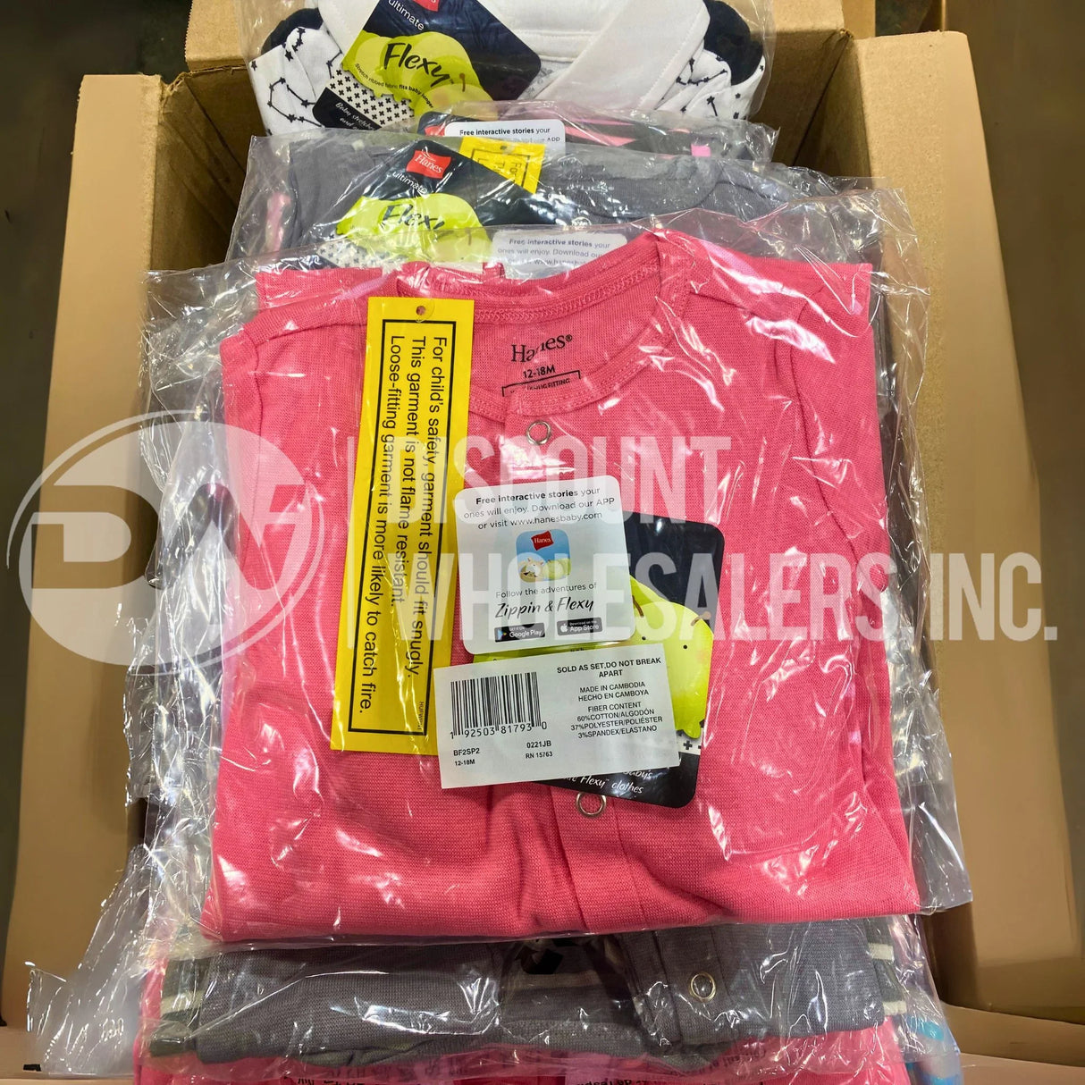 Baby Hanes Assorted Clothing Lot – Bibs, Onesies, Tops, Bottoms & More (50 Pcs Lot)