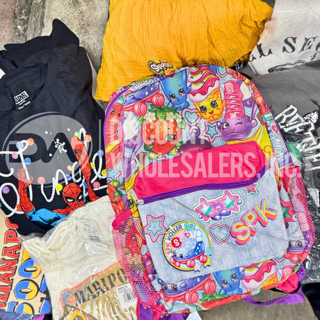 Assorted Miscellaneous Apparel Mix- Anime, Character Tees, Marvel & More (50 Pcs Lot)