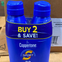 Thumbnail for Coppertone Sunscreen Spray Sport 30 4-IN-1 Performance TWIN PACK SPF 30 Total Net Wt 11OZ (72 Pcs lot)