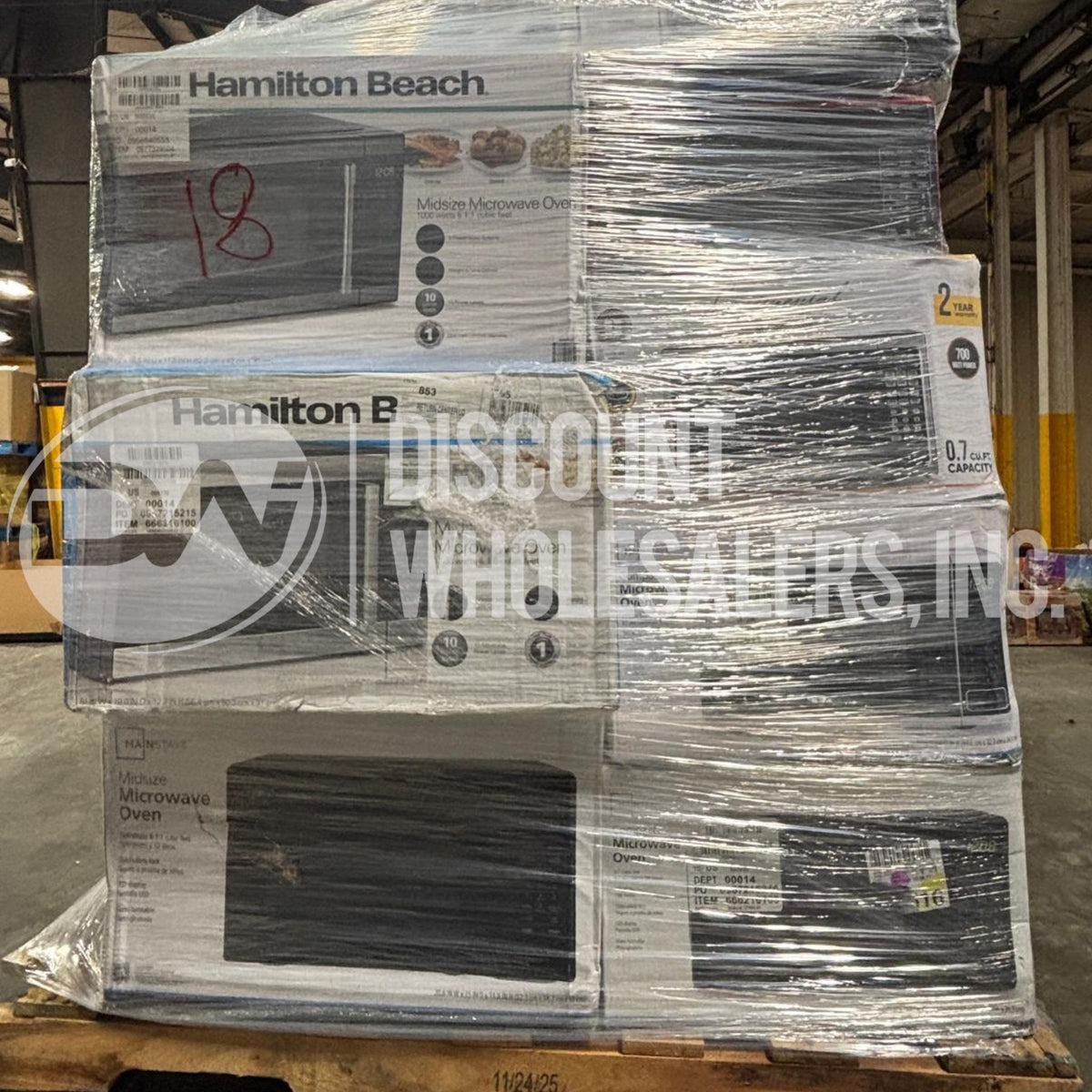 Assorted Brand Name Microwaves – Wholesale Liquidation Lot – 437 Units Per Truck