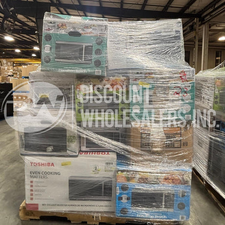 Assorted Microwaves – Returns & Shelf Pulls – Wholesale Liquidation Pallets