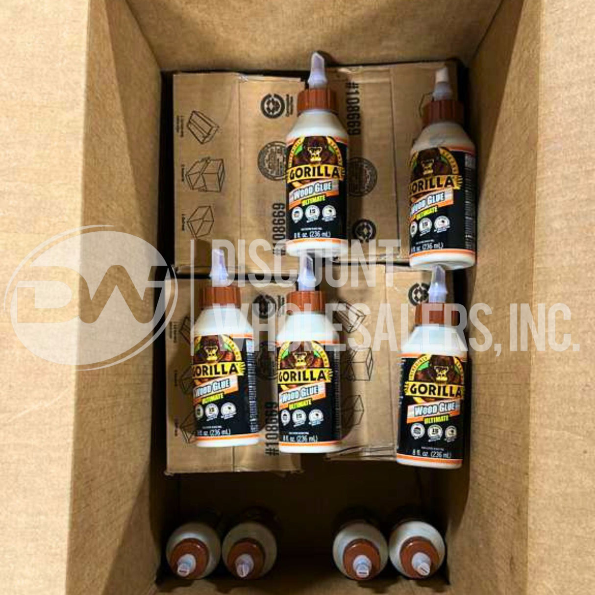Gorilla Ultimate Waterproof Wood Glue, Natural Wood Color, 8OZ (66 Pcs Lot)