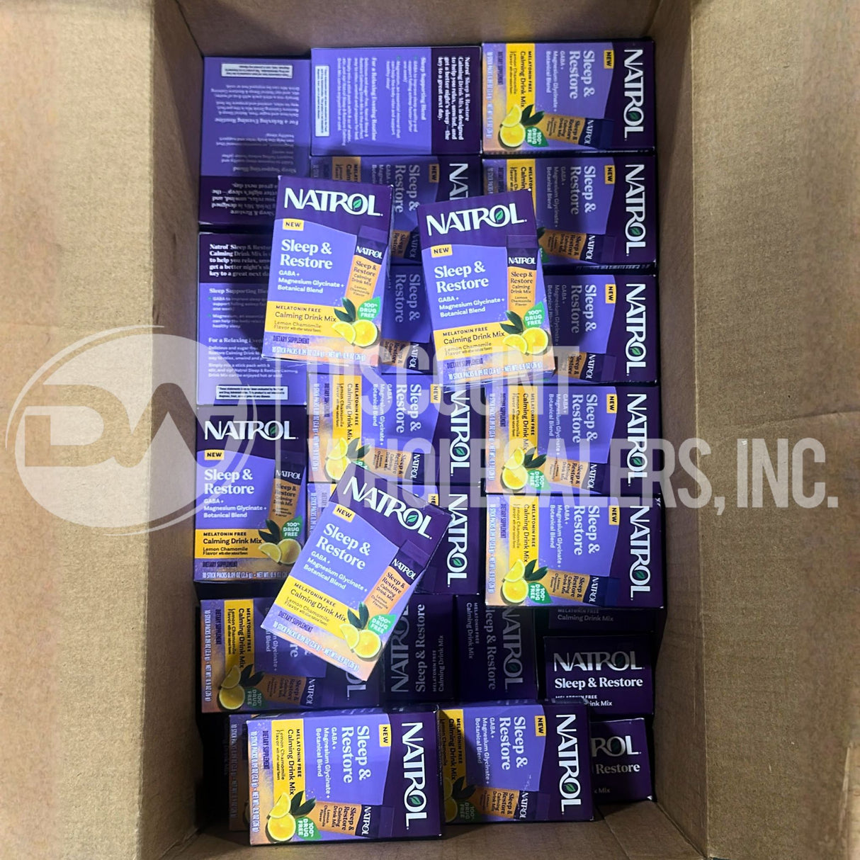 Natrol Sleep & Restore Calming Drink Mix Lemon Chamomile 10 Sticks (94 Pcs Lot)