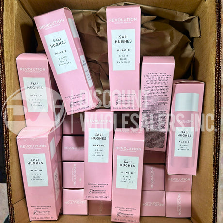 Revolution Skincare London X Sali Hughes, Placid 5-Acid Daily Exfoliant 5.07FL (50 Pcs Lot)