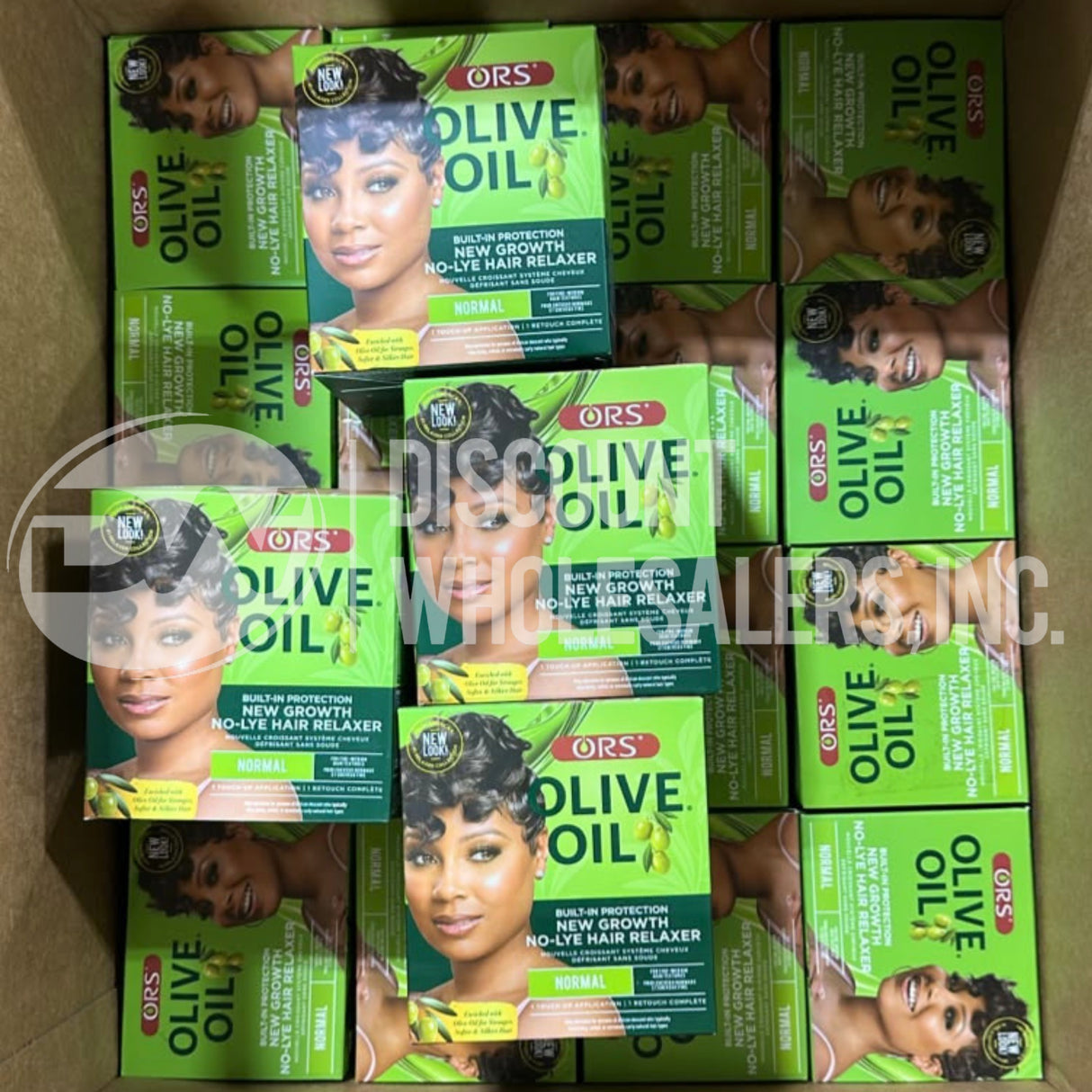 ORS New Growth No-Lye Hair Relaxer Normal Strength Box Kit (72 Pcs Lot)