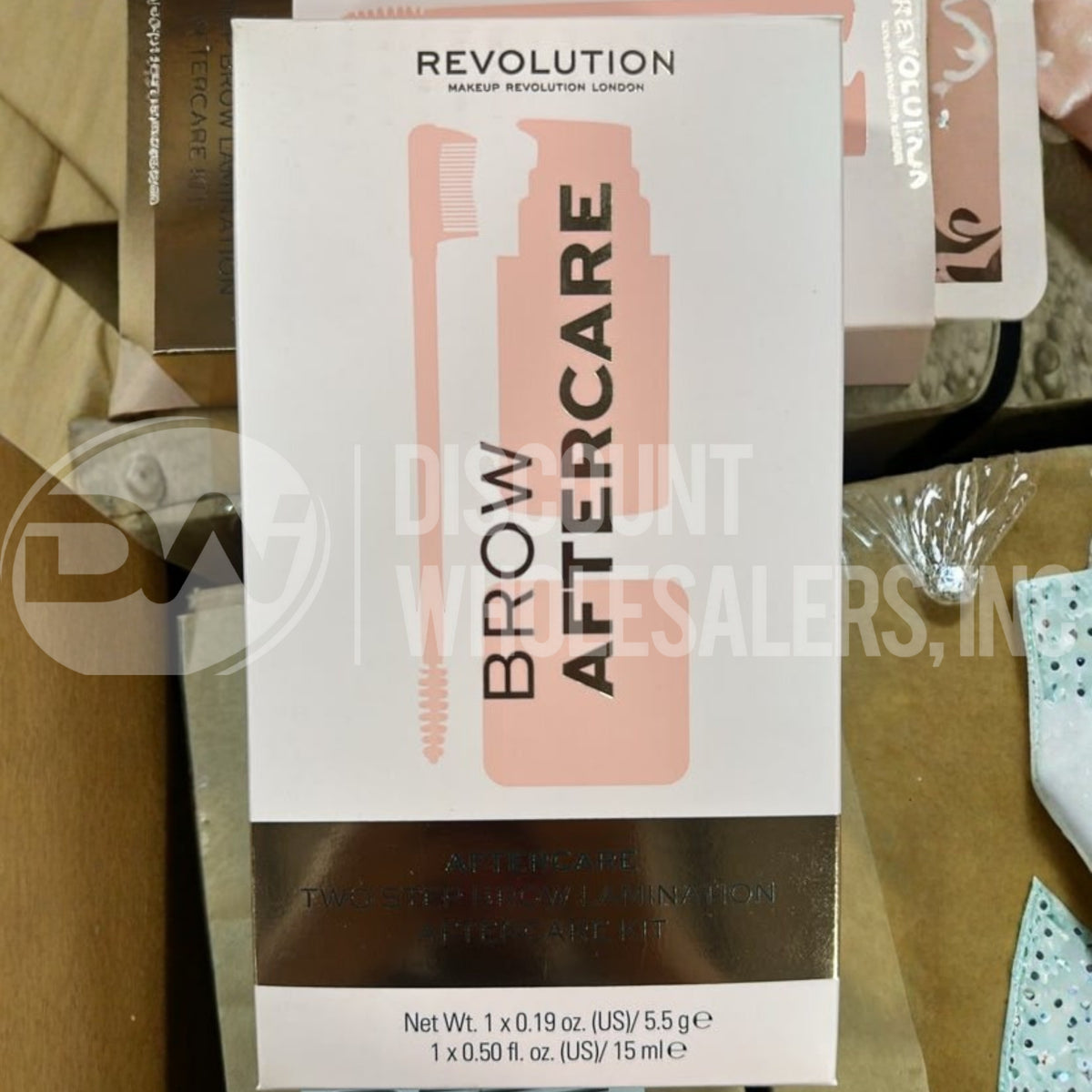 Revolution Brow Lamination Aftercare Kit Brow Boost Spray, Brow Balm & Brush (54 Pcs Lot)