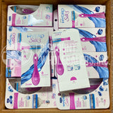 Schick Hydro Silk 3 Razor – Slim Design for Bikini & Underarms, Hydra-Boost Serum, 2 Cartridges + Handle (50 Pcs Lot)