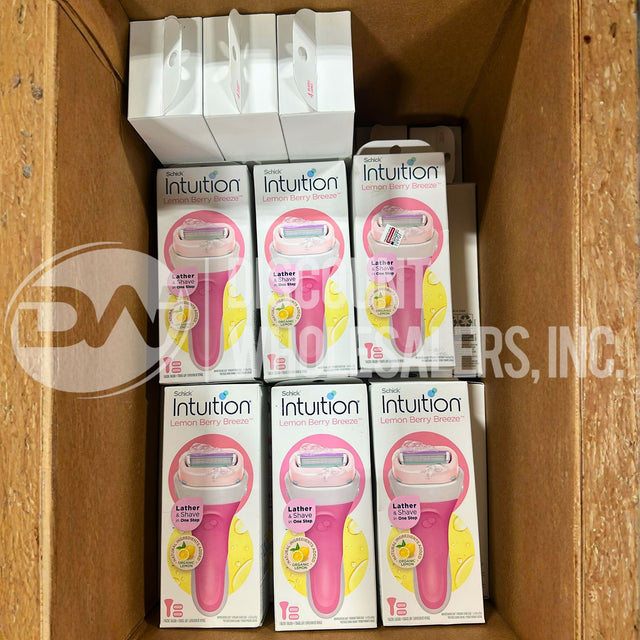 Schick Intuition Lemon Berry Breeze Razor with Handle and 2 Razor Refills (140 Pcs Lot)