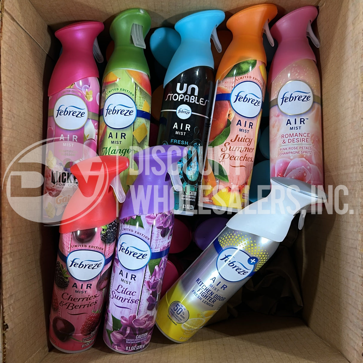 Febreze Air Mist Freshener Sprays Mix (55 Pcs Lot)