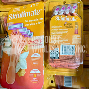 Skintimate Quattro For Women 4 Blades Vanilla Sugar (150 Pcs Lot)