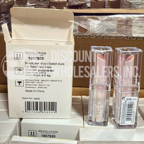 Revolution Mood Switch Aura Lip Balm Halo Clear (72 Pcs Lot)