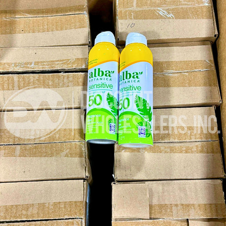 Alba Botanica SPF 50 Sensitive Sunscreen Spray Fragrance Free 5 Ounce (90 Pcs Lot)
