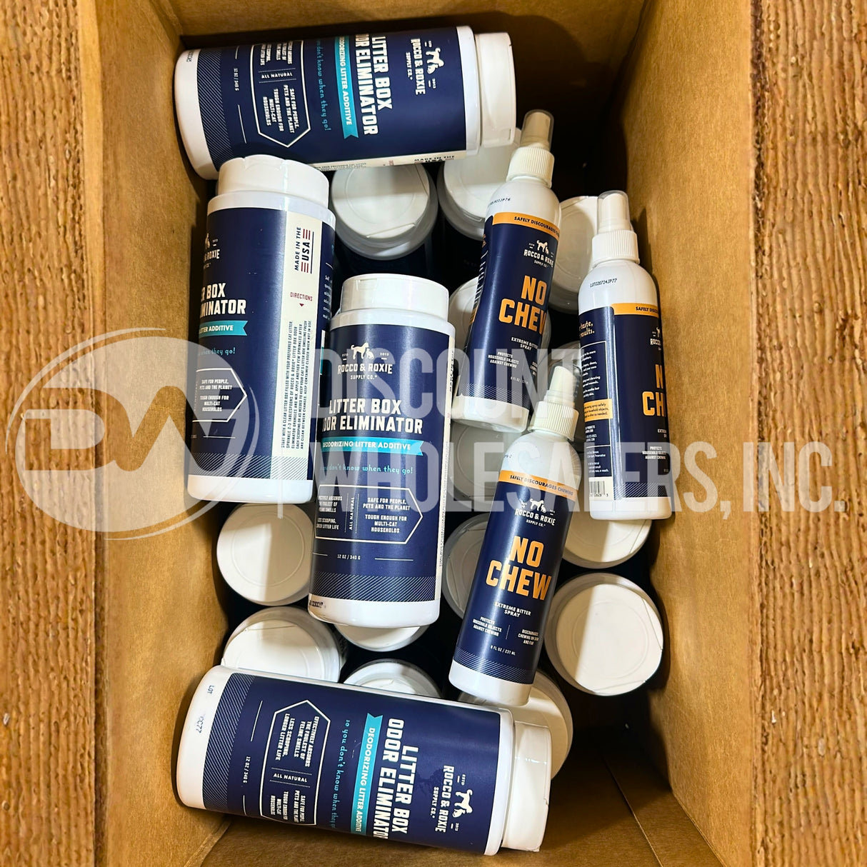 Rocco & Roxie Pet Care No Chew Spray & Litter Box Odor Eliminator (60 Pcs Lot)