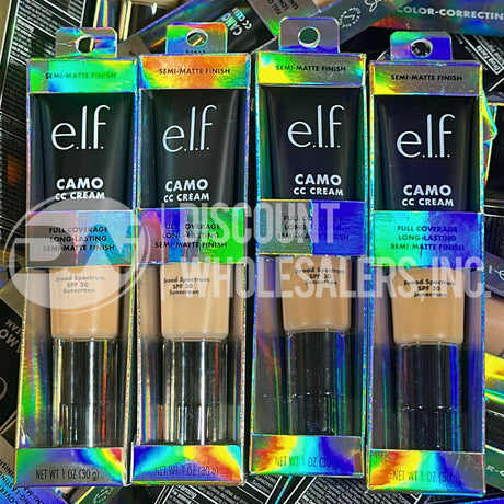 Elf Color Correcting Full Coverage Camo CC Cream Assorted SPF30 (500 Pcs Lot)