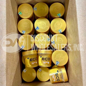 Eco Style Olive Oil & Shea Butter w/Black Castor Oil & Flaxseed Styling Gel 16 oz (77 Pcs Lot)