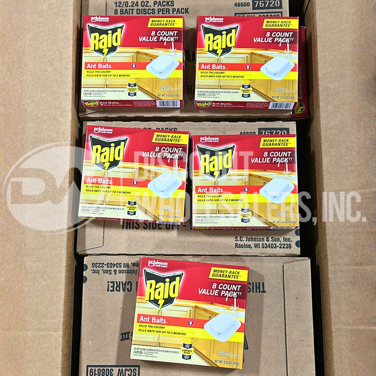 Raid Ant Killer Baits station traps, For Household Use, Child Resistant, 8 Count (120 Pcs Lot)