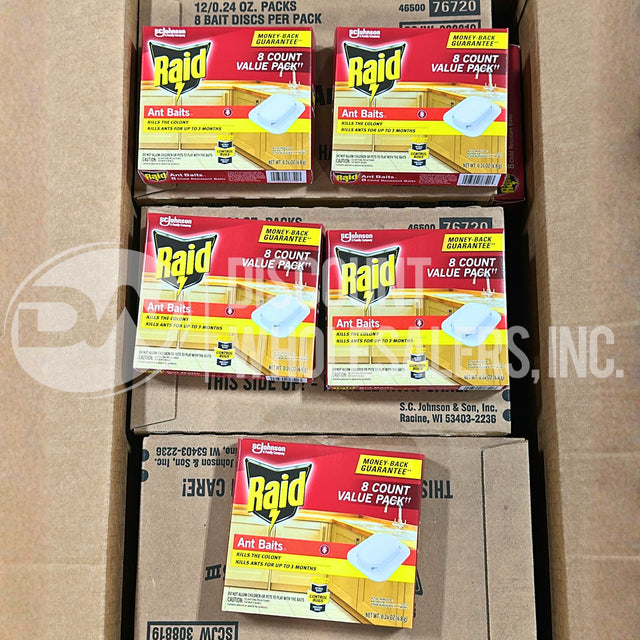 Raid Ant Killer Baits station traps, For Household Use, Child Resistant, 8 Count (120 Pcs Lot)