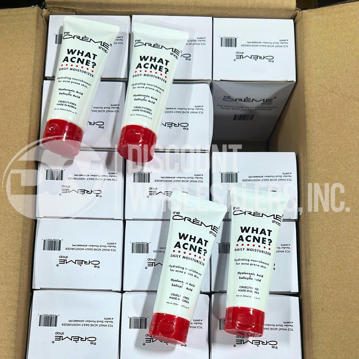 The Crème Shop What Acne? Daily Moisturizer 160ml 5.41 fl.oz (120 Pcs Lot)