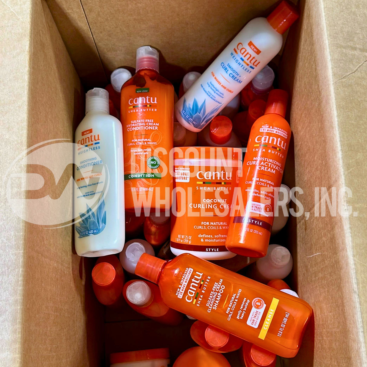 Cantu Assorted Shampoo, Conditioner, Cream, And More Different Sizes (100 Pcs Lot)