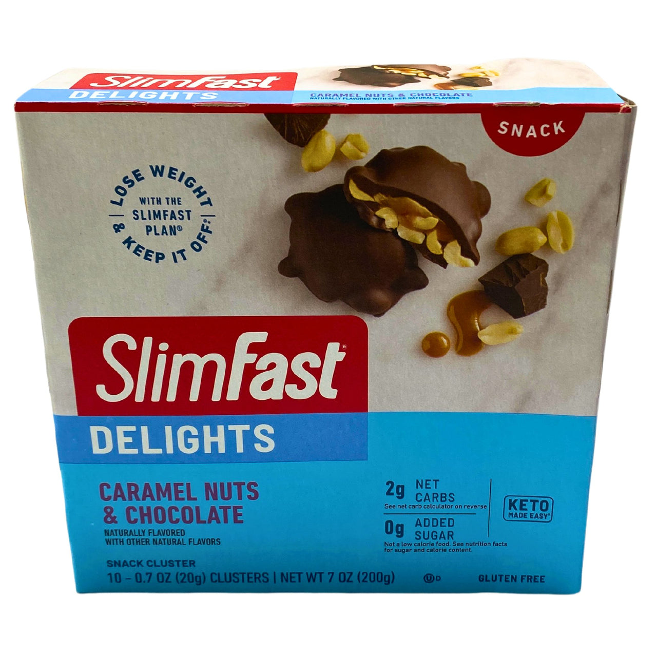 Slimfast Delights Caramel Nut & Chocolate Snack 10-0.7 Oz