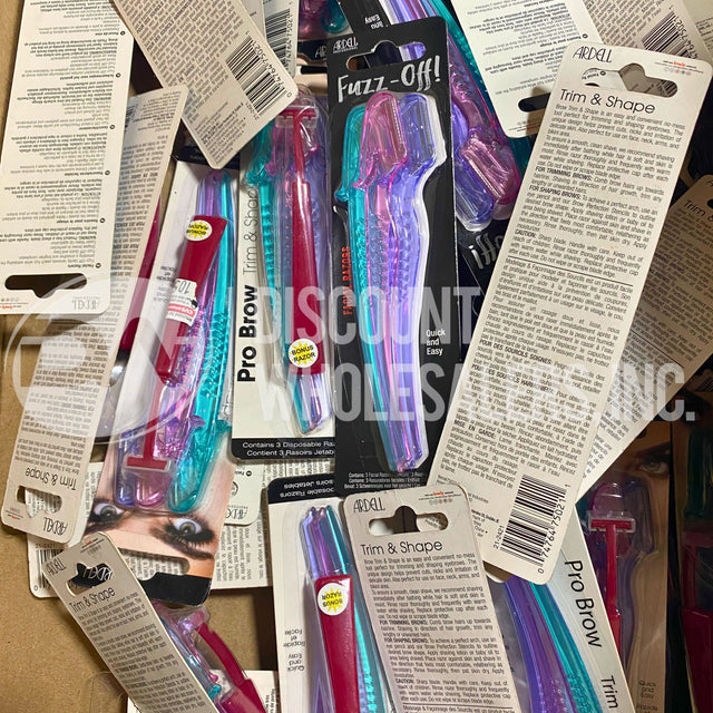 Ardell Pro Brow Trim & Shape Facial Razors 3 Count (130 Pcs Lot)