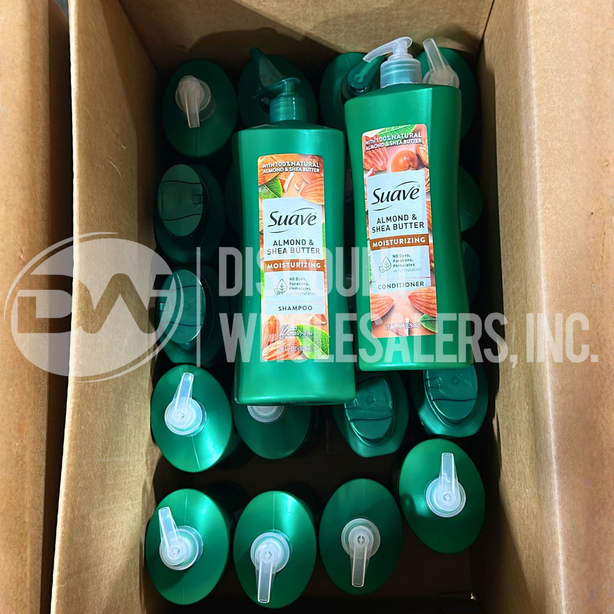 Suave Almond & Shea Butter Set Shampoo & Conditioner 28 Fl Oz (120 Pcs Lot)