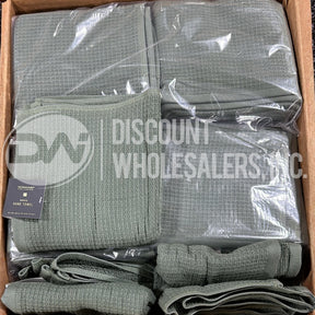 Modavari Waffle Hand Towel Duck Green (150 Pcs Lot)