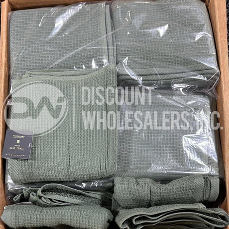 Modavari Waffle Hand Towel Duck Green (150 Pcs Lot)