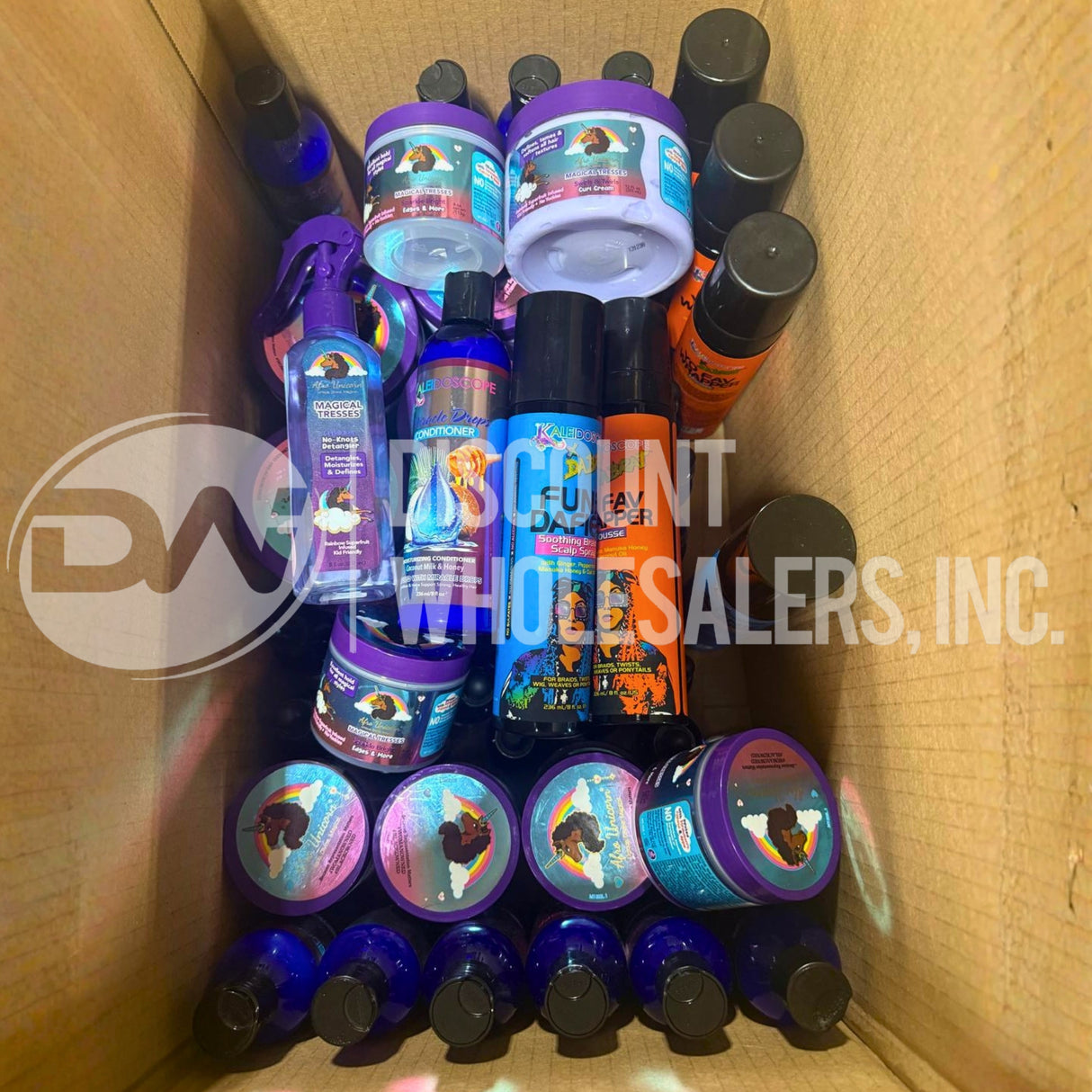 Afro Unicorn And Kaleidoscope Mix Different Sizes (128 Pcs Lot)