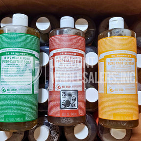 Dr. Bronner's Pure Castile Liquid Soap Mix 32 FL (57 Pcs Lot)