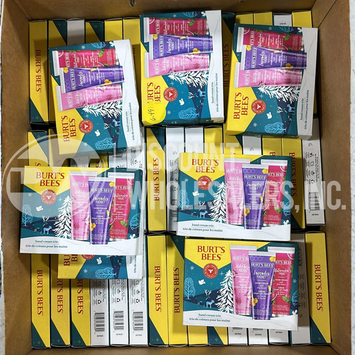 Burt’s Bee Hand Crème Trio Lavender Wild Rose Watermelon Mint Gift Set (140 Pcs Lot)