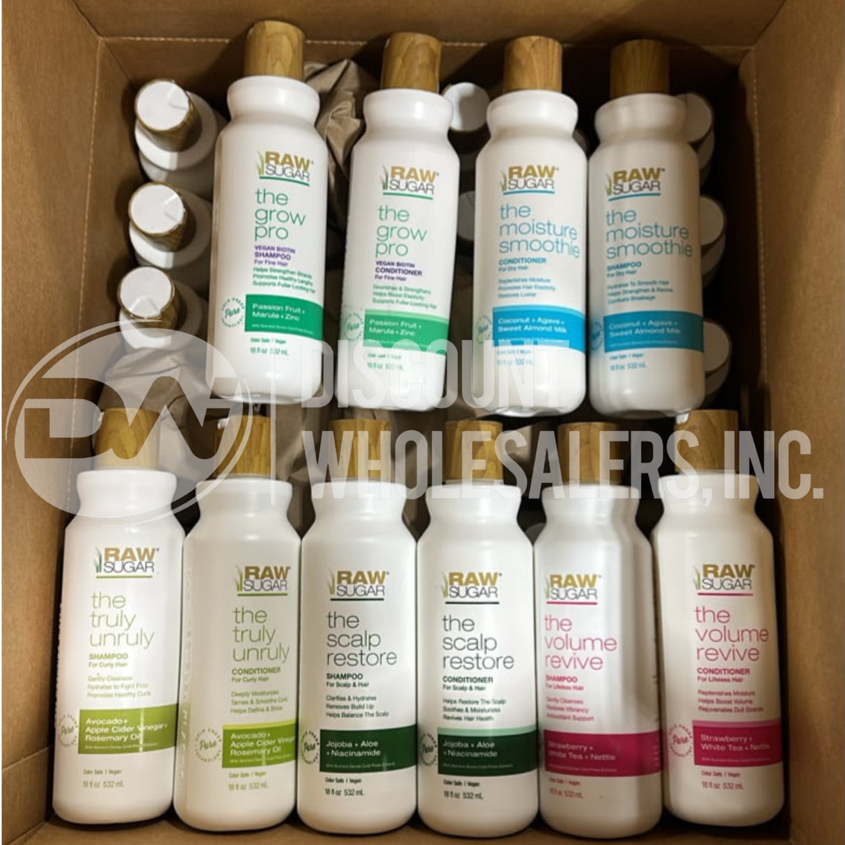 Raw Sugar Conditioners And Shampoo Mix 18 Fl (60 Pcs Lot)