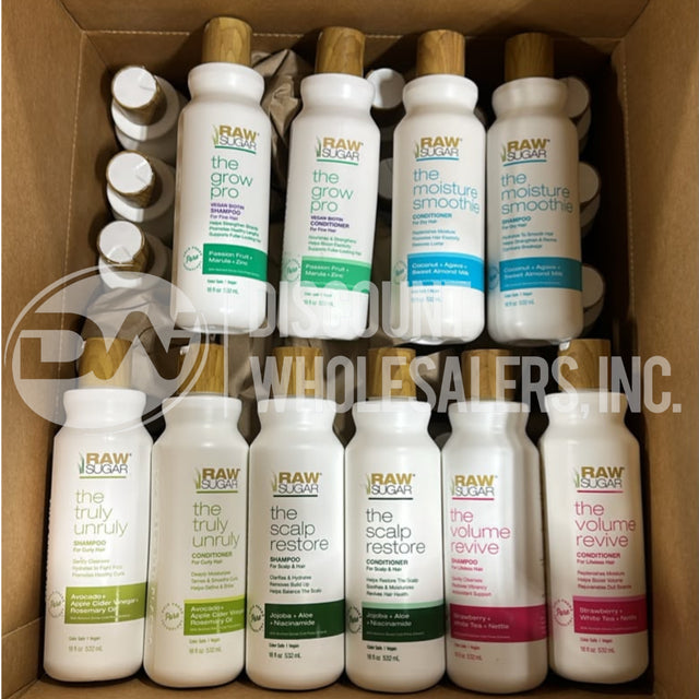 Raw Sugar Conditioners And Shampoo Mix 18 Fl (60 Pcs Lot)