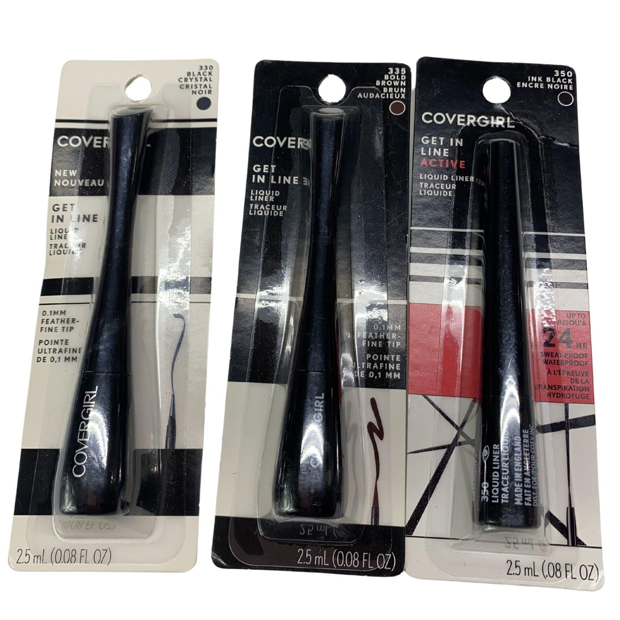 Covergirl Get In Line Liquid Liner 2.5ml Different Shades