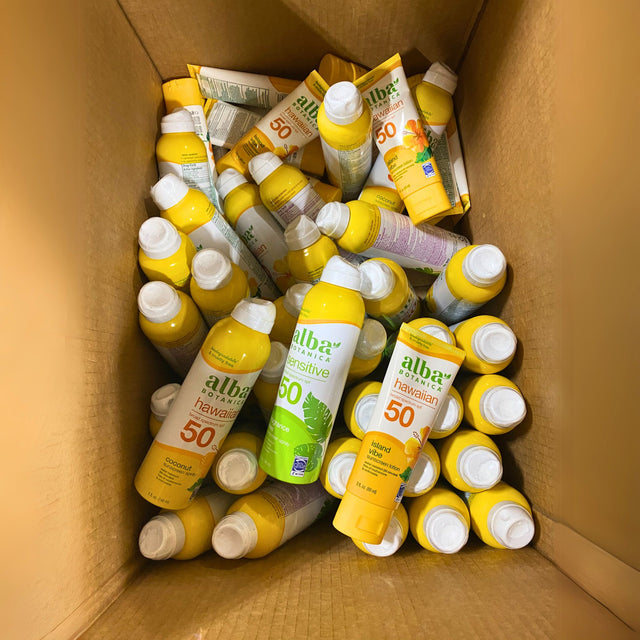 Alba Assorted Sunscreen Spray and Lotion Different Scents and Sizes (50 Pcs Lot)