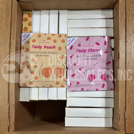 I Heart Revolution Cherry Boob Sheet And Smoothing Peach Bum Mask Mix (144 Pcs Lot)