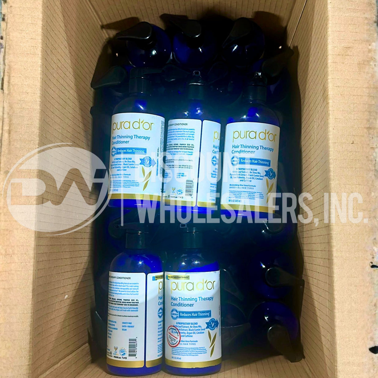 PURA D’OR Hair Thinning Therapy Conditioner 16oz Biotin Blend 90% 16FL (82 Pcs Lot)