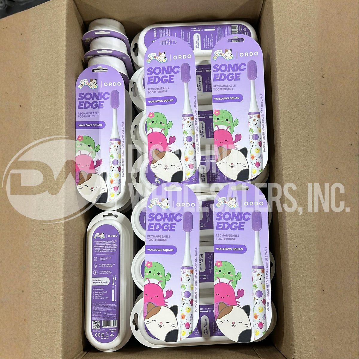 Sonic Edge Mallow Squad Rechargeable Toothbrush (80 Pcs Lot)
